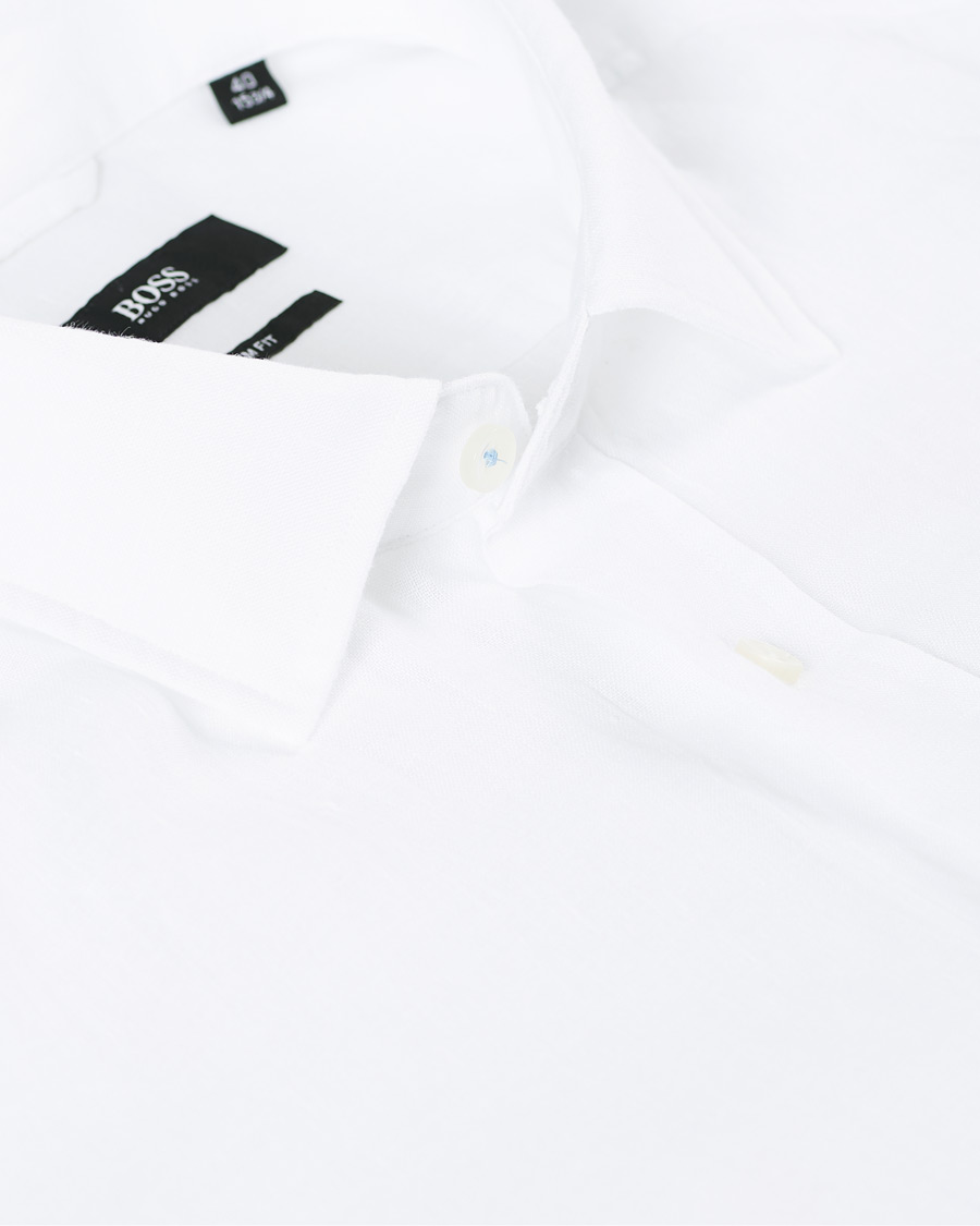 Herren | Hemden | BOSS BLACK | BOSS Joy Linen Shirt White