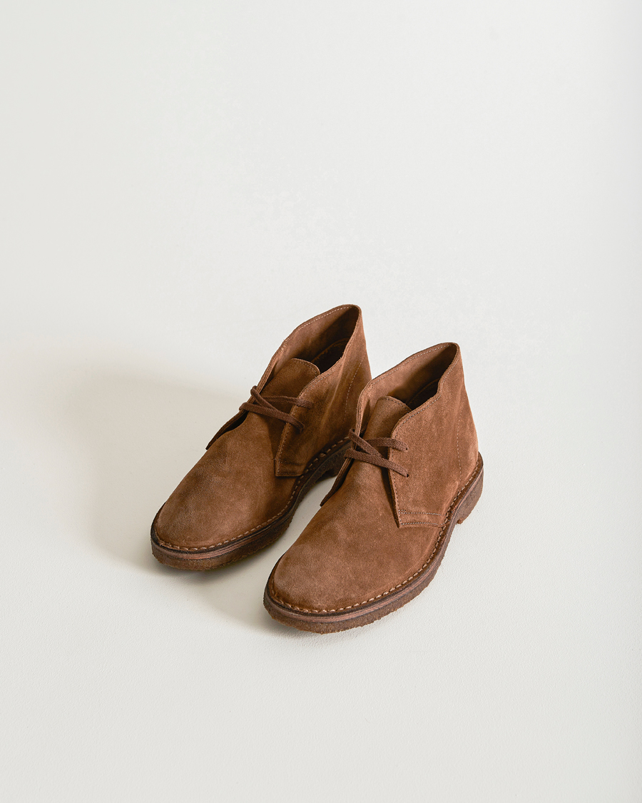 Herren |  | Drake's | Clifford Suede Desert Boots Light Brown