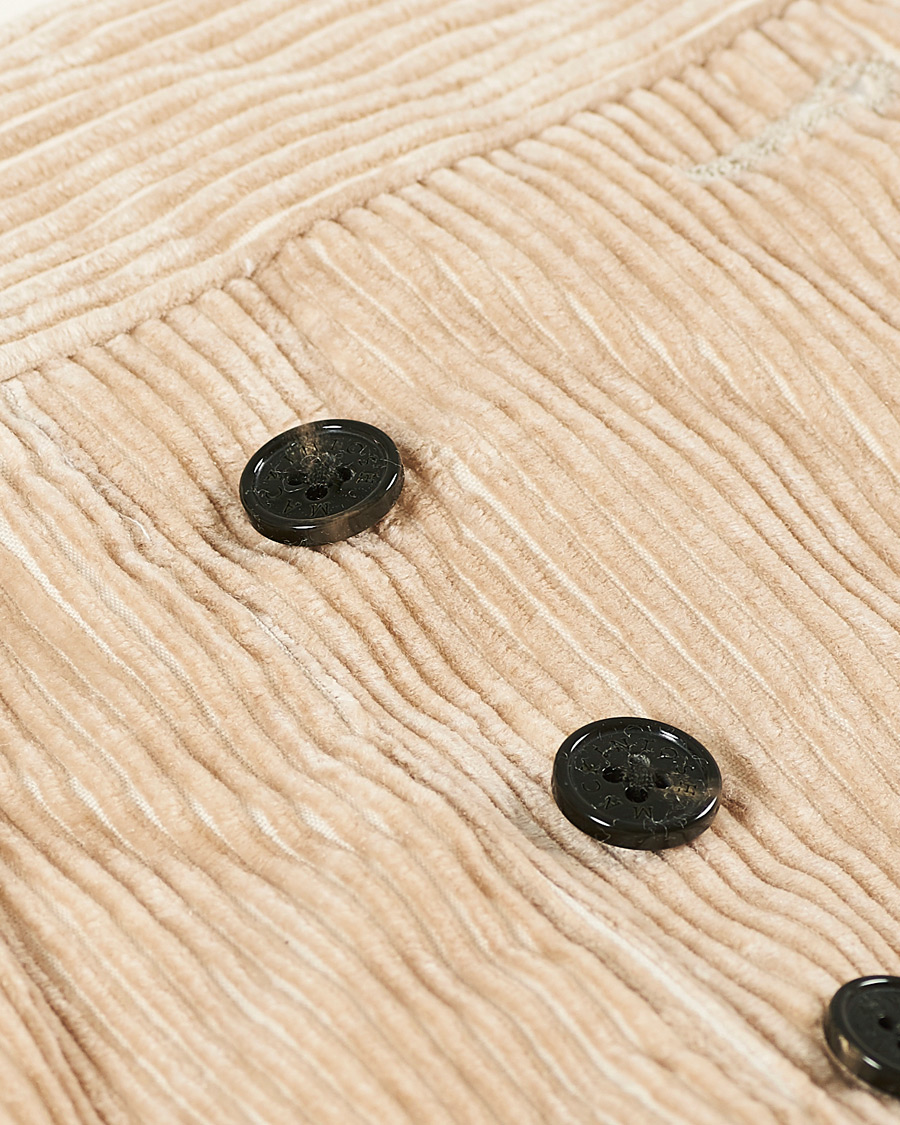 Herren | Hosen | Mackintosh | Wild Pleated Cord Trousers Beige