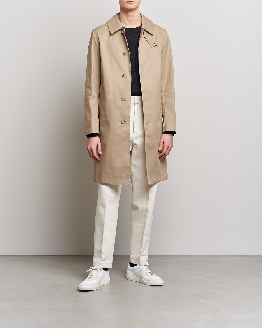 Herren | Jacken | Mackintosh | Manchester Car Coat Fawn