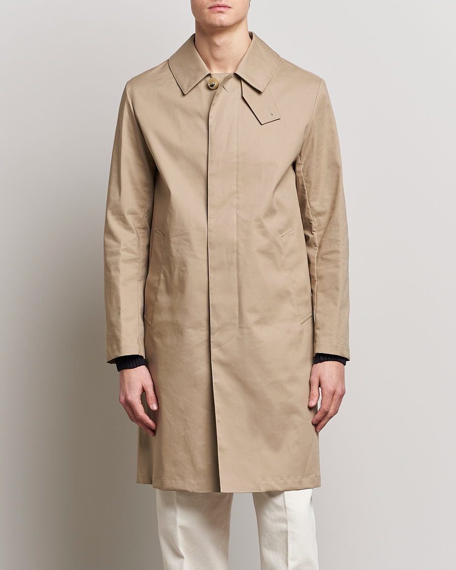 Herren | Jacken | Mackintosh | Manchester Car Coat Fawn