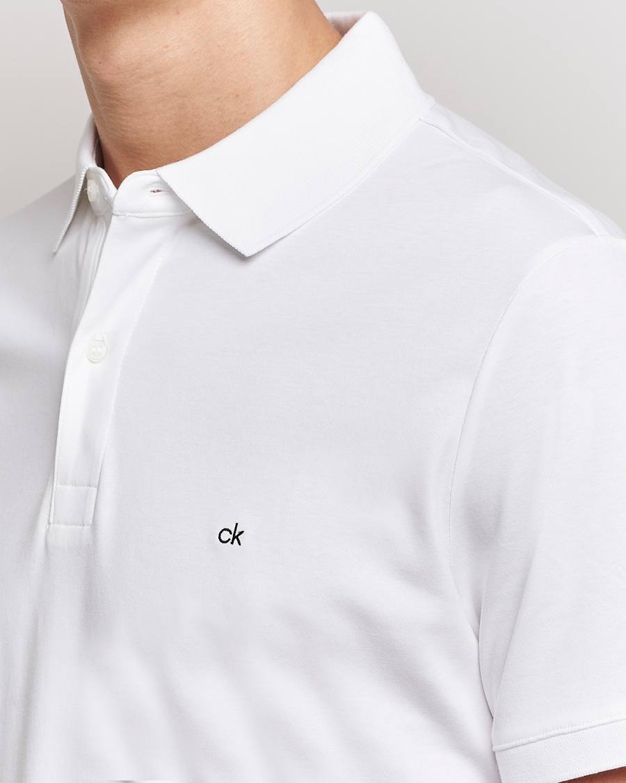Herren | Poloshirts | Calvin Klein | Liquid Touch Slim Fit Polo Bright White