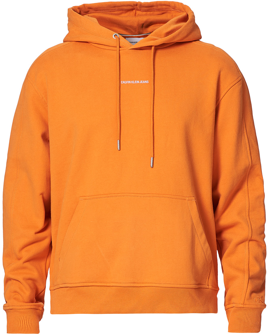 Herren | Pullover | Calvin Klein Jeans | Micro Branding Hoodie Rusty Orange