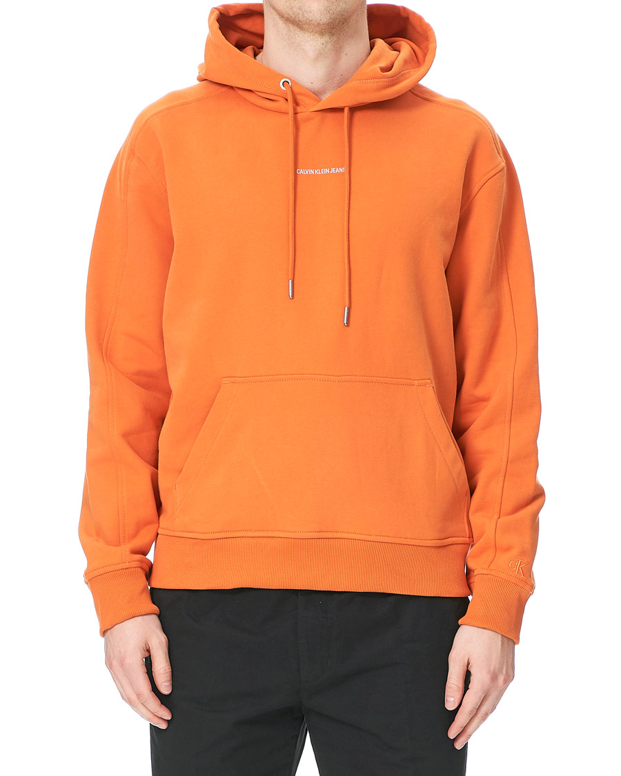 Herren | Pullover | Calvin Klein Jeans | Micro Branding Hoodie Rusty Orange