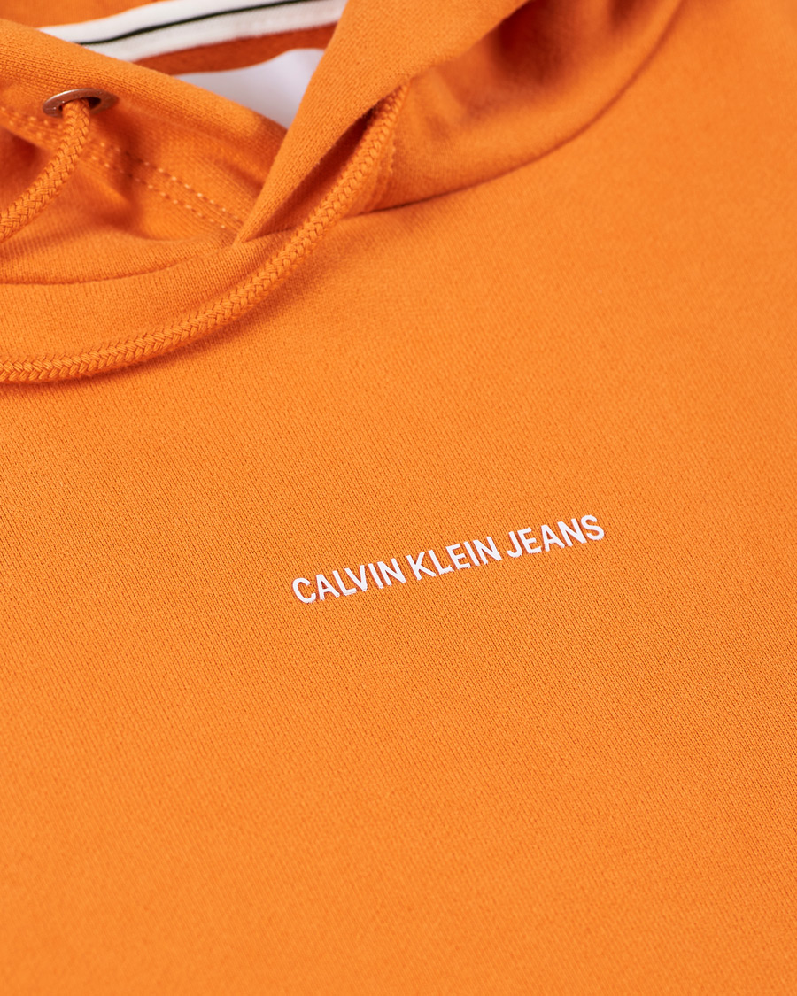 Herren | Pullover | Calvin Klein Jeans | Micro Branding Hoodie Rusty Orange