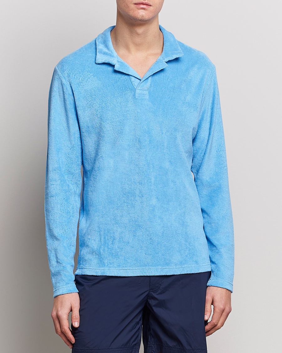 Herren | Pullover | Orlebar Brown | Terry Long Sleeve Polo Riviera
