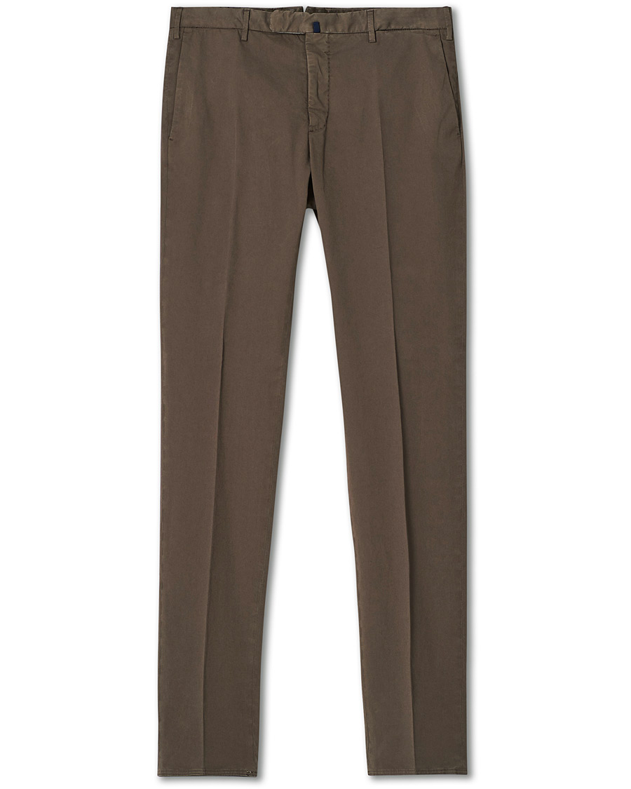 Herren | Hosen | Incotex | Slim Fit Stretch Chinos Dark Brown