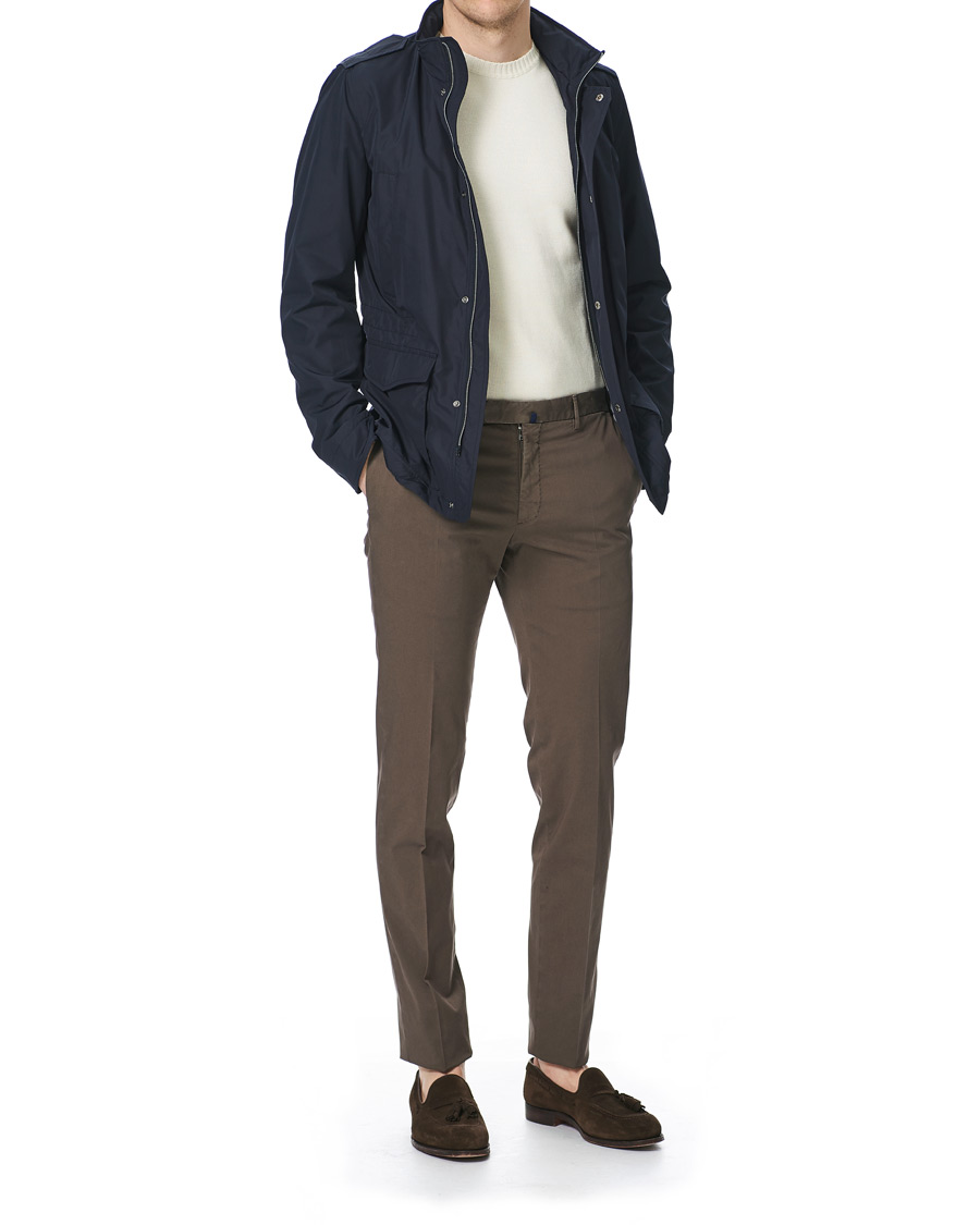 Herren | Hosen | Incotex | Slim Fit Stretch Chinos Dark Brown