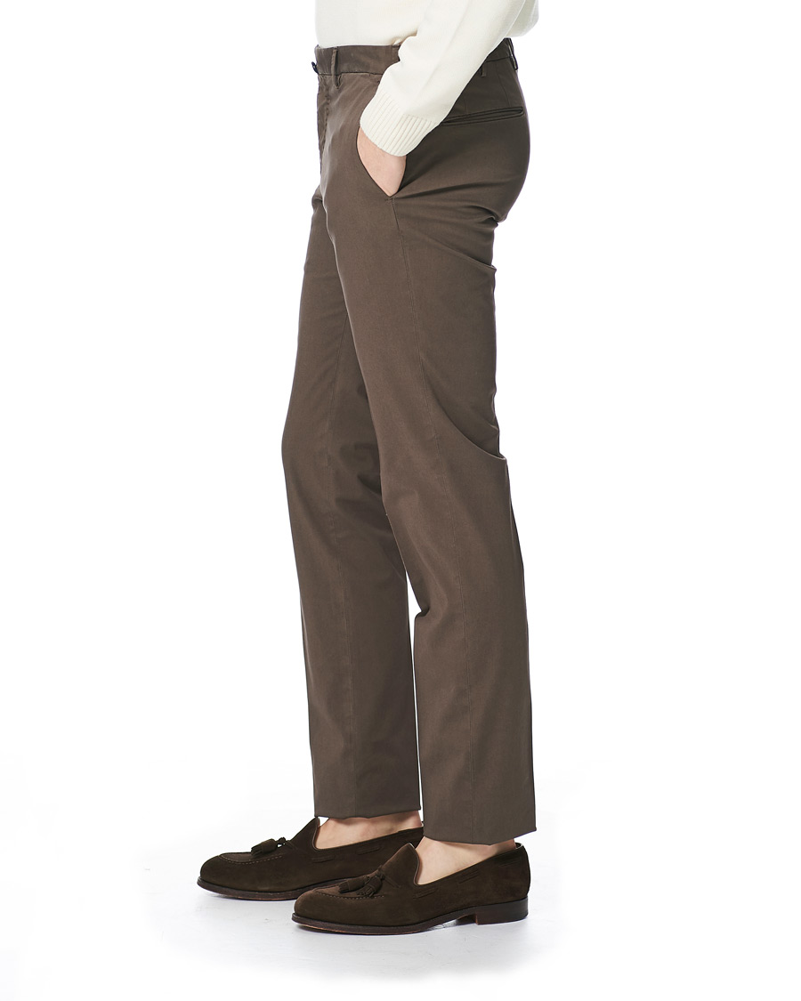 Herren | Hosen | Incotex | Slim Fit Stretch Chinos Dark Brown
