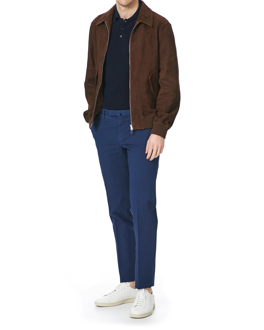 Herren | Hosen | Incotex | Slim Fit Stretch Chinos Royal Blue