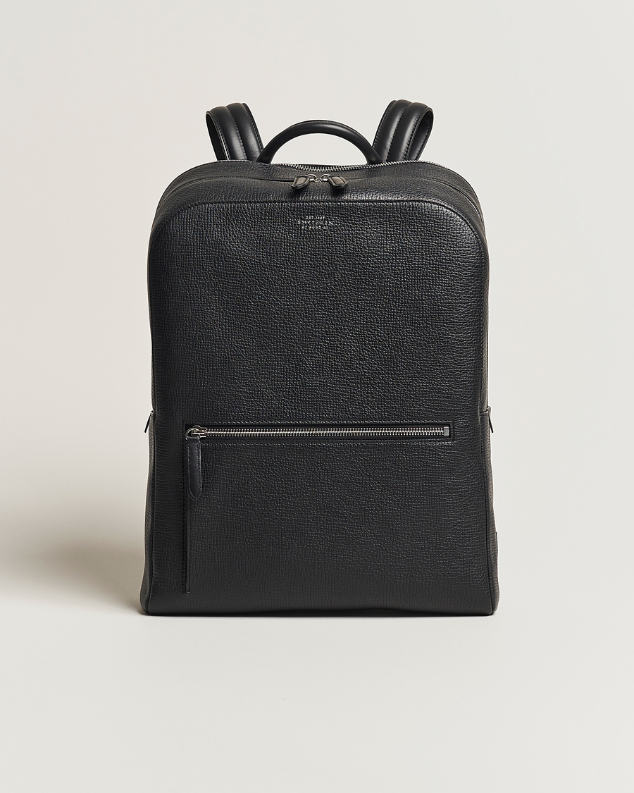 Herren | Smythson Ludlow Zip Around Backpack Black | Smythson | Ludlow Zip Around Backpack Black