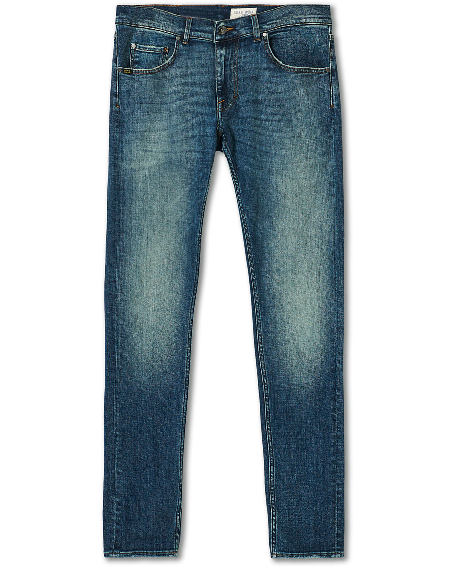 Herren | Jeans | Tiger of Sweden Jeans | Slim Super Stretch Ideal Jeans Medium Blue