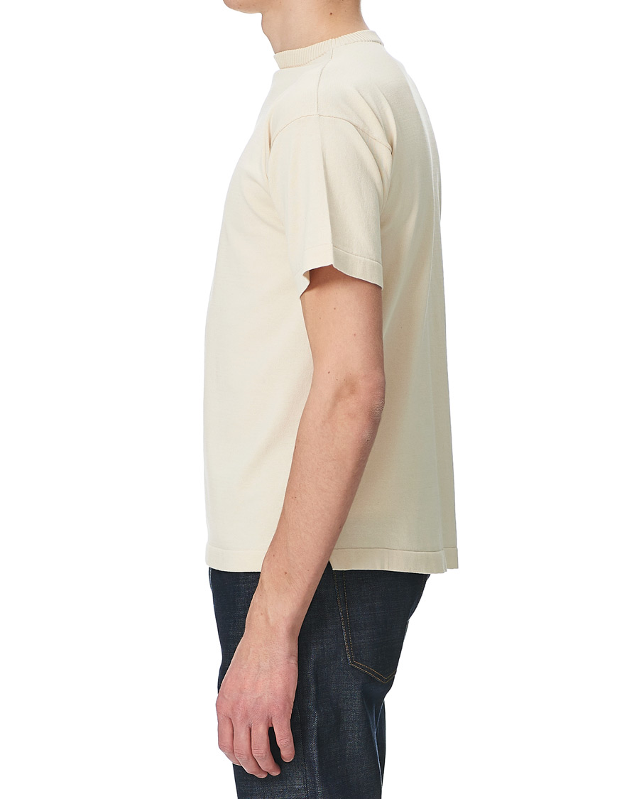 Herren | T-Shirts | Andersen-Andersen | Boatsman Short Sleeve Tee Off White
