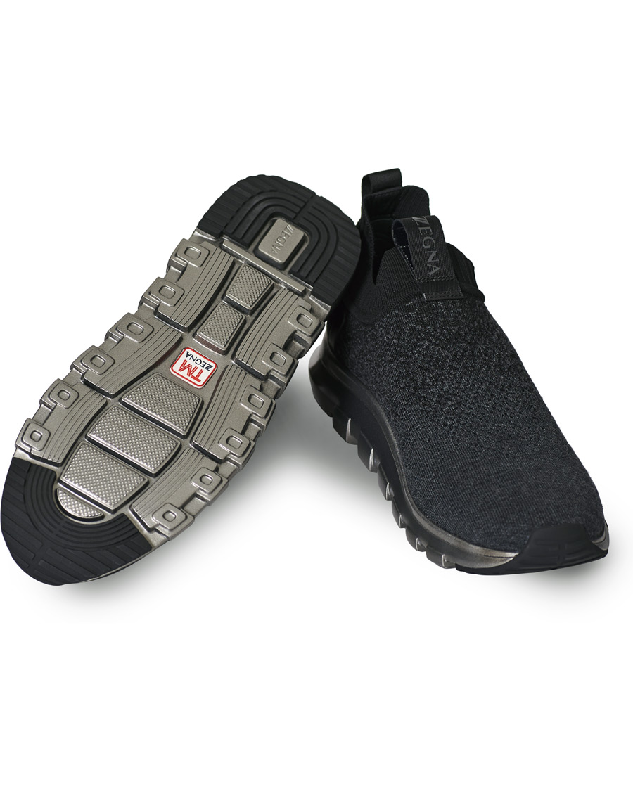 Herren | Z Zegna Techmerino Sock Sneaker Dark Blue | Z Zegna | Techmerino Sock Sneaker Dark Blue