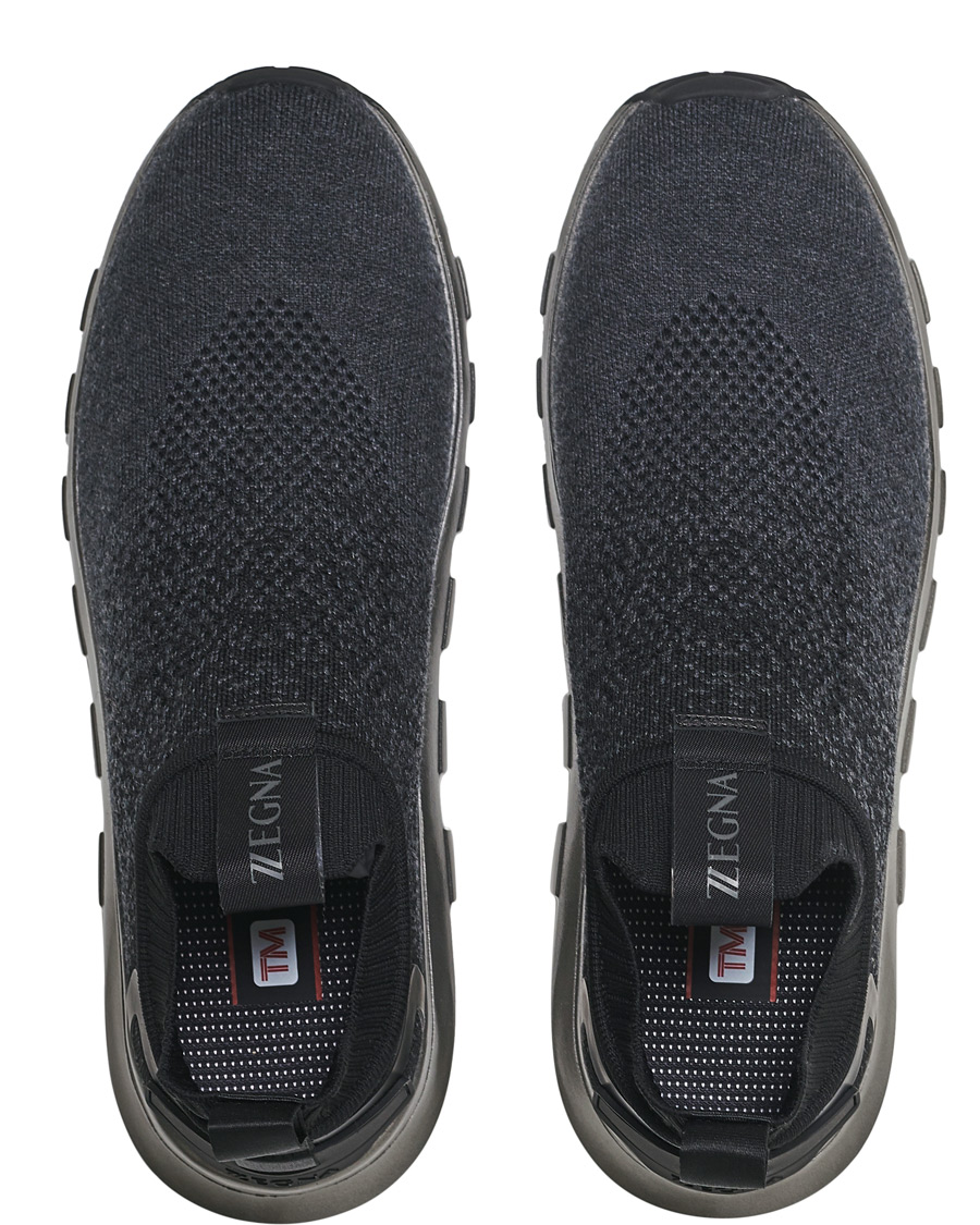 Herren | Z Zegna Techmerino Sock Sneaker Dark Blue | Z Zegna | Techmerino Sock Sneaker Dark Blue