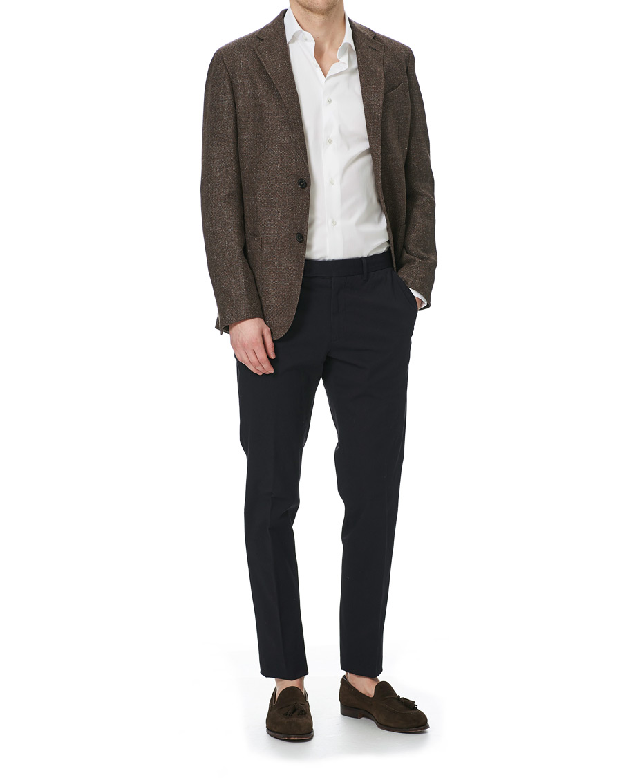 Herren | Sakkos | Ermenegildo Zegna | Unconstructed Linen Blazer Brown