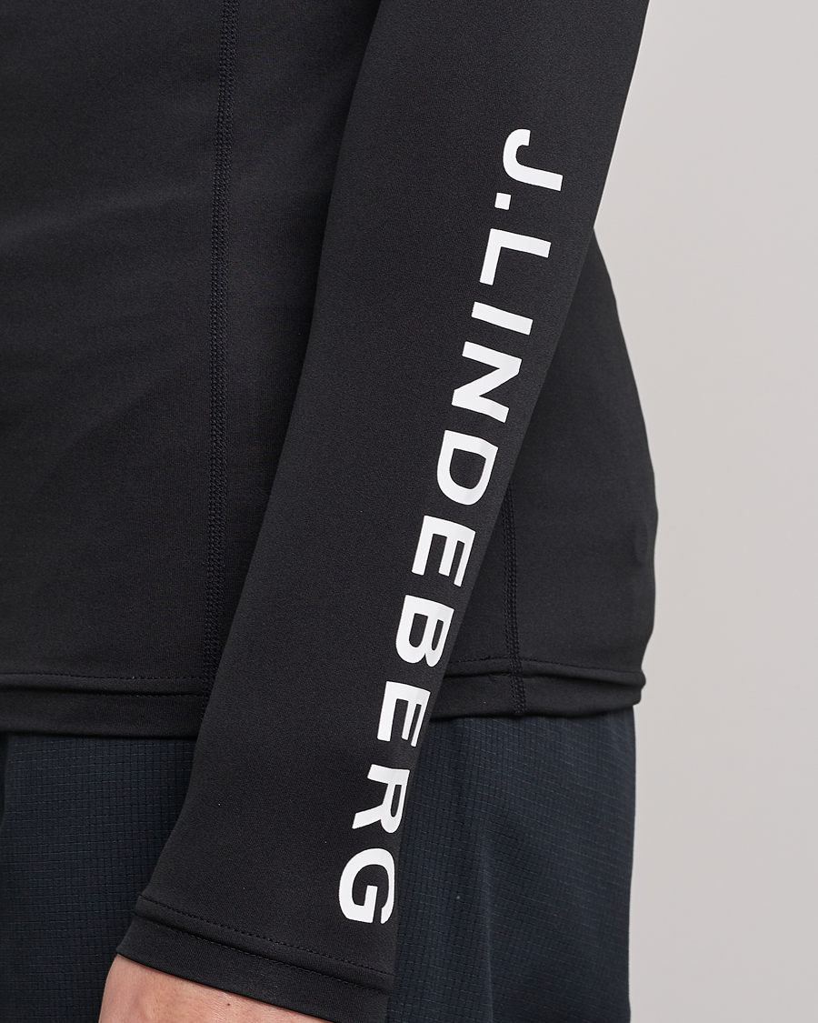 Herren | T-Shirts | J.Lindeberg | Aello Soft Compression Tee Black