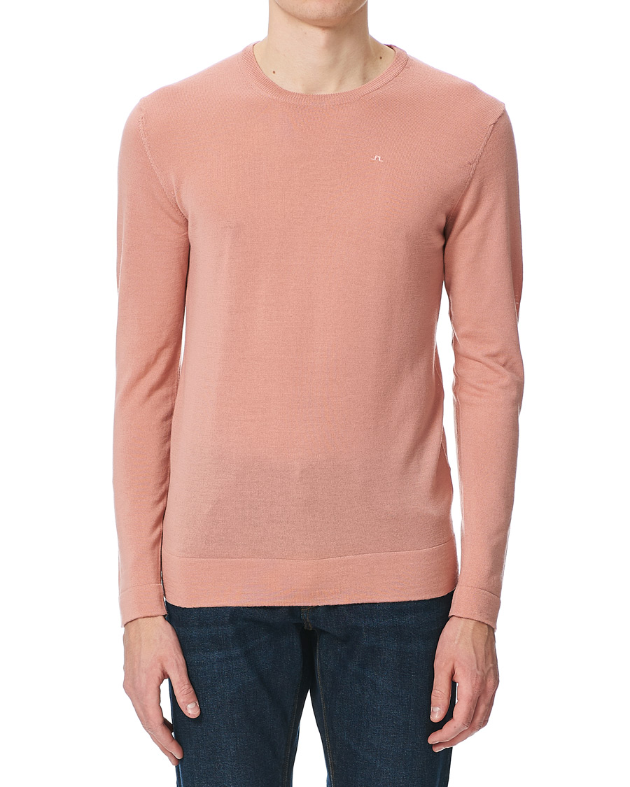 Herren | Pullover | J.Lindeberg | Newman Merino Crew Neck Pullover Rose Coppar