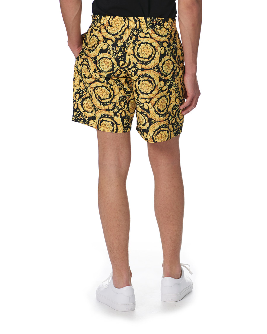 Herren | Badehosen | Versace | Barocco Swim Trunks Black/Gold