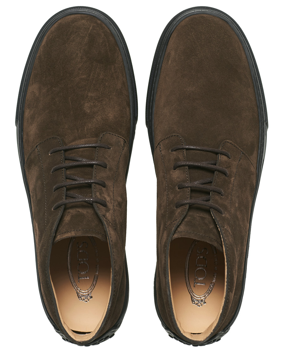 Herren | Tod's Casetta Chukka Boots Dark Brown Suede | Tod's | Casetta Chukka Boots Dark Brown Suede