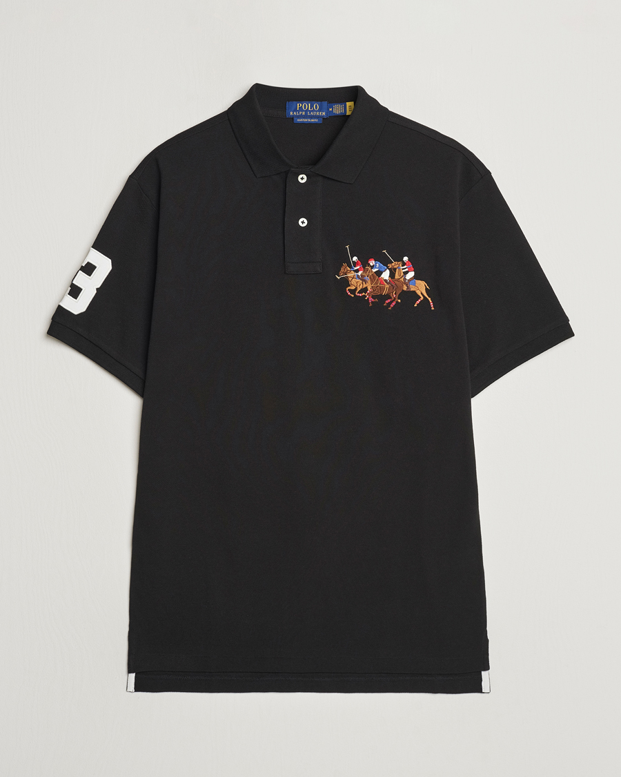 Herren | Poloshirts | Polo Ralph Lauren | Custom Slim Fit Match Club Polo Black