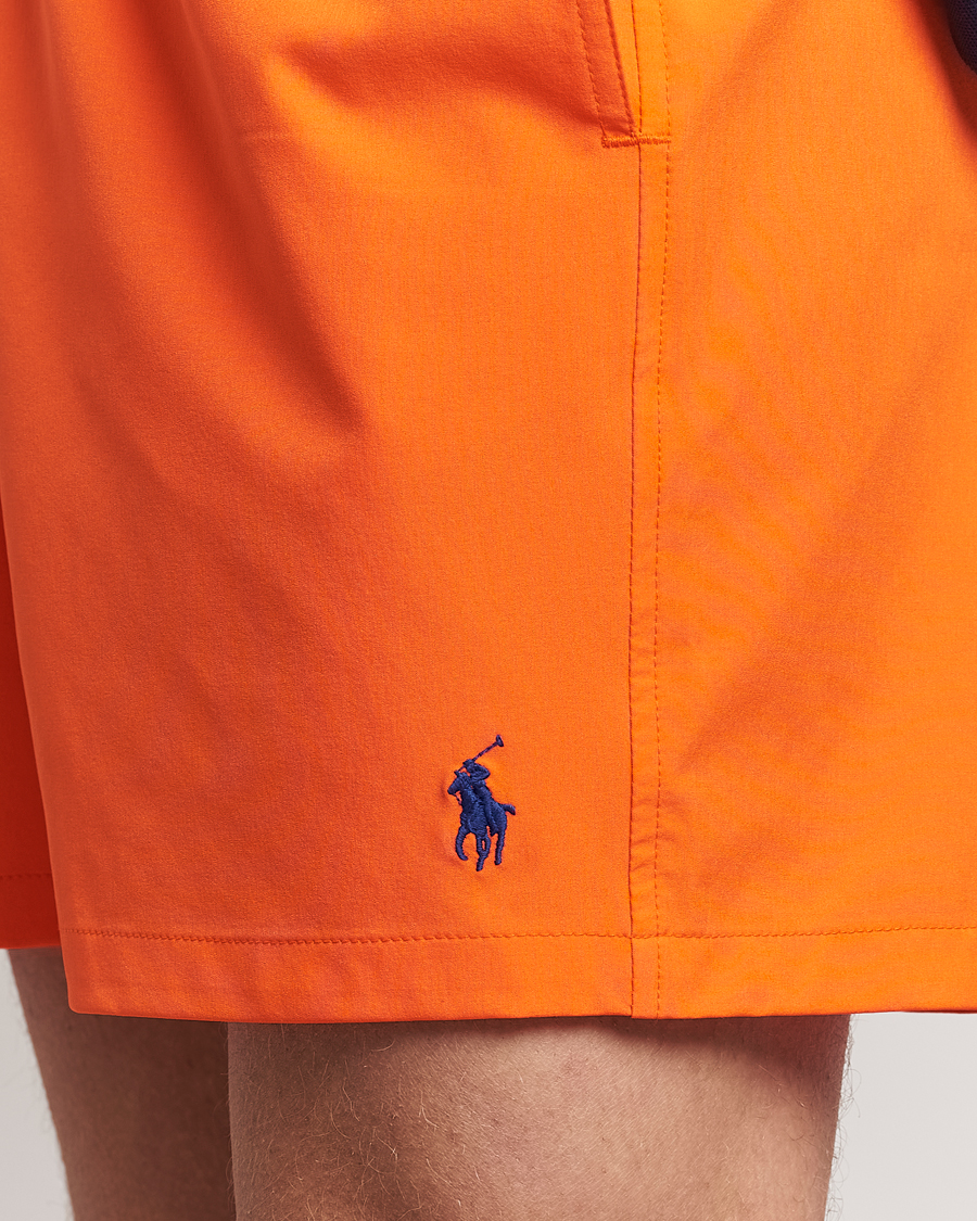 Herren | Badehosen | Polo Ralph Lauren | Recycled Traveler Boxer Swimshorts Sailing Orange