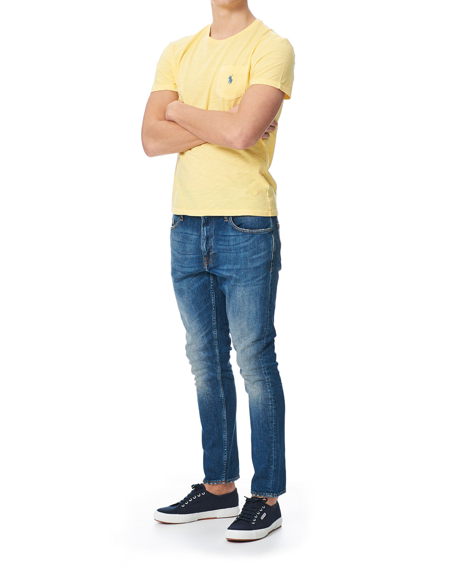 Herren | T-Shirts | Polo Ralph Lauren | Washed Crew Neck Pocket Tee Empire Yellow