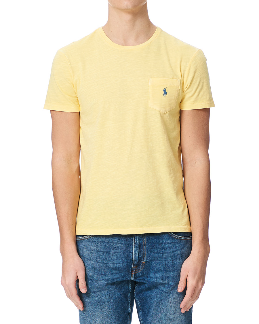 Herren | T-Shirts | Polo Ralph Lauren | Washed Crew Neck Pocket Tee Empire Yellow