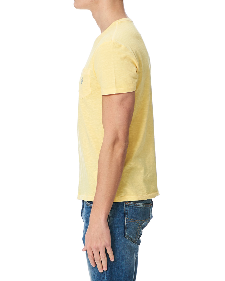 Herren | T-Shirts | Polo Ralph Lauren | Washed Crew Neck Pocket Tee Empire Yellow