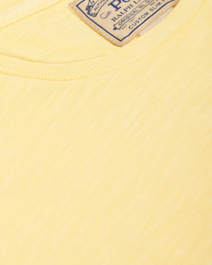 Herren | T-Shirts | Polo Ralph Lauren | Washed Crew Neck Pocket Tee Empire Yellow