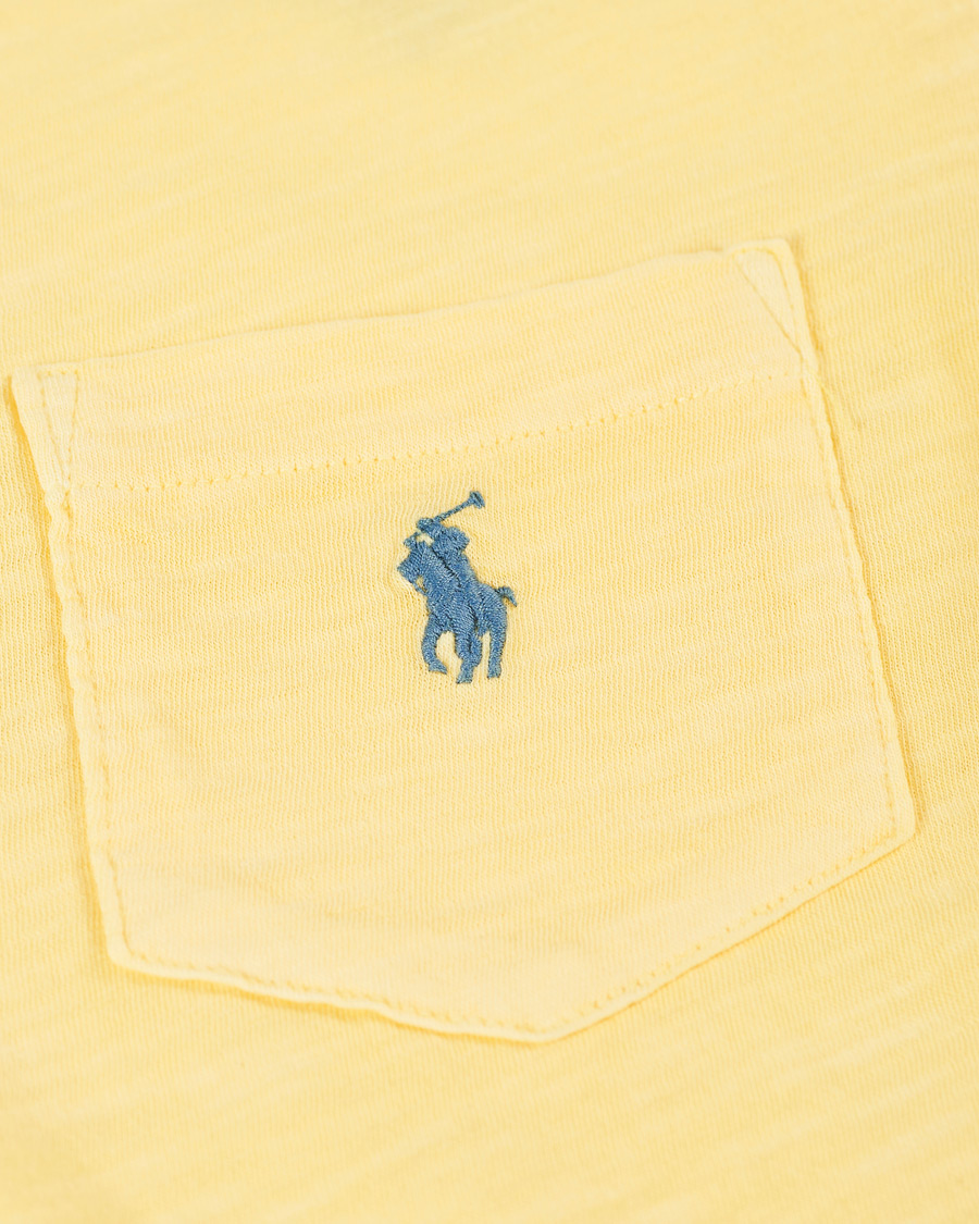 Herren | T-Shirts | Polo Ralph Lauren | Washed Crew Neck Pocket Tee Empire Yellow