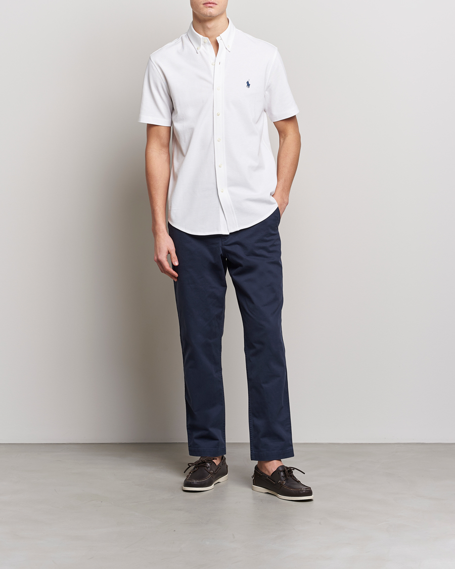 Herren | Hemden | Polo Ralph Lauren | Featherweight Mesh Short Sleeve Shirt White