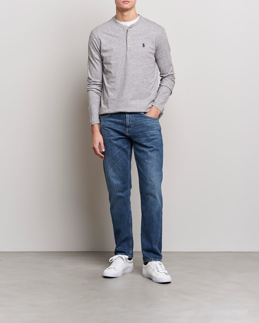 Herren | Pullover | Polo Ralph Lauren | Slub Jersey Henley Dark Vintage Heather