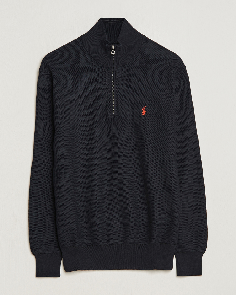 Herren | Pullover | Polo Ralph Lauren | Textured Half-Zip Black