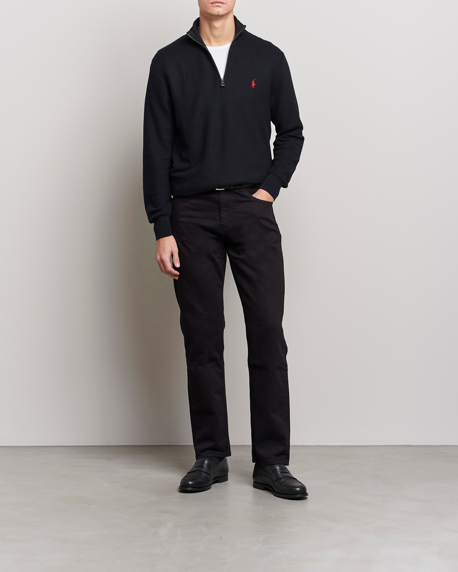 Herren | Pullover | Polo Ralph Lauren | Textured Half-Zip Black