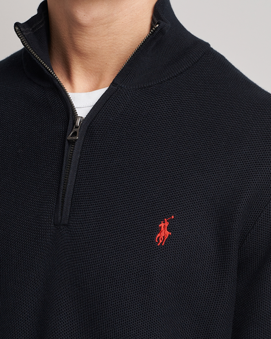 Herren | Pullover | Polo Ralph Lauren | Textured Half-Zip Black