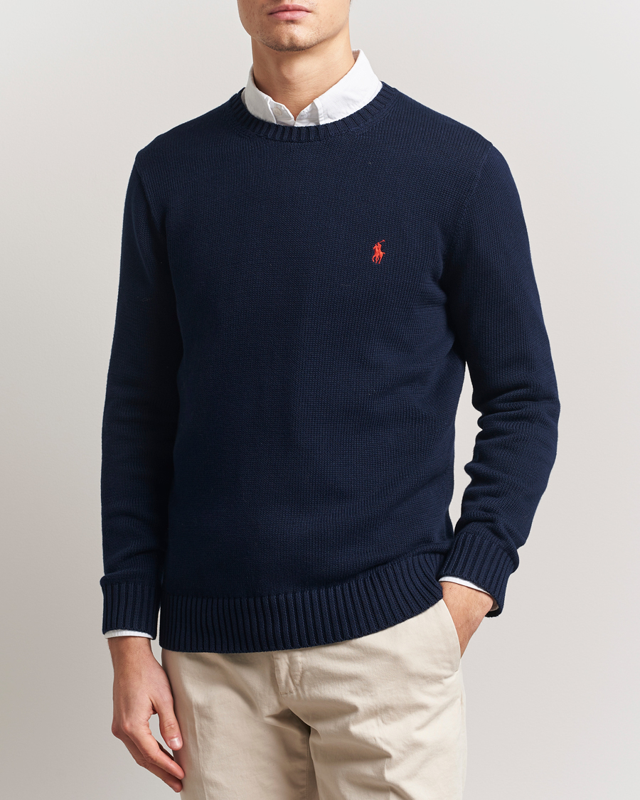 Herren | Pullover | Polo Ralph Lauren | Cotton Crew Neck Sweater Hunter Navy