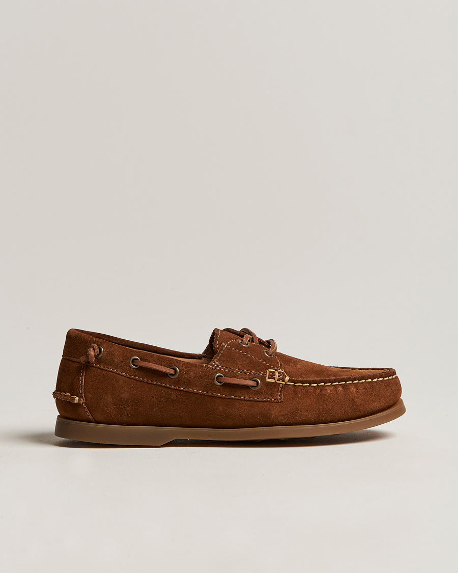 Herren | Merton Suede Docksides New Pale Russet | Polo Ralph Lauren | Merton Suede Docksides New Pale Russet