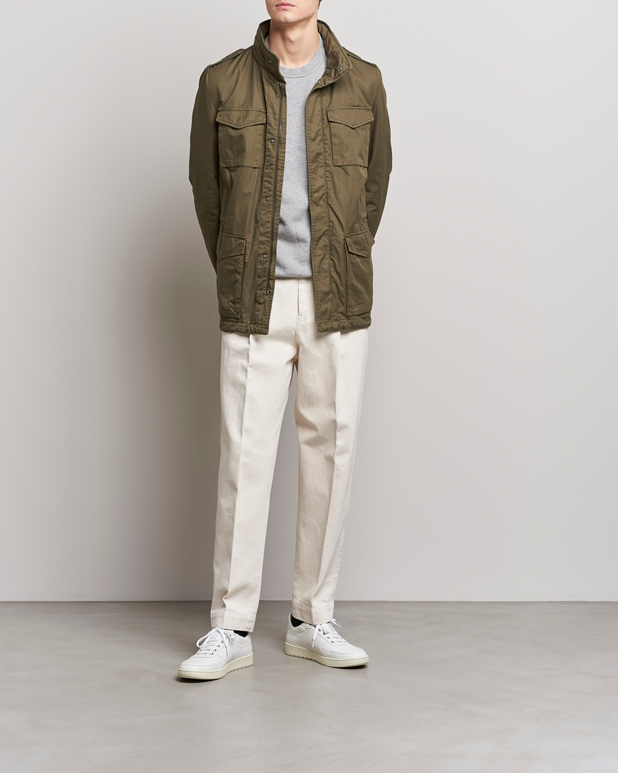Herren | Jacken | Herno | Cotton Field Jacket Army Green