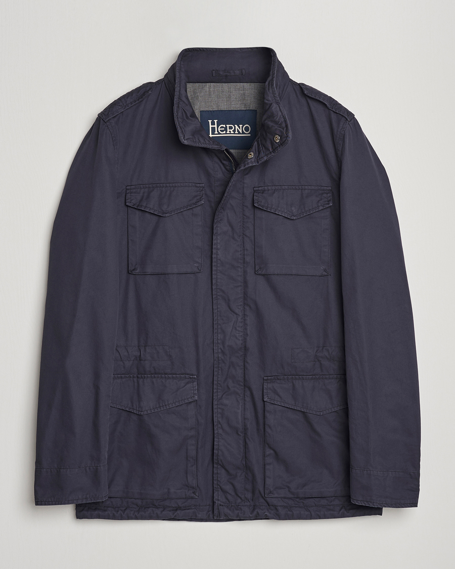 Herren | Jacken | Herno | Cotton Field Jacket Navy