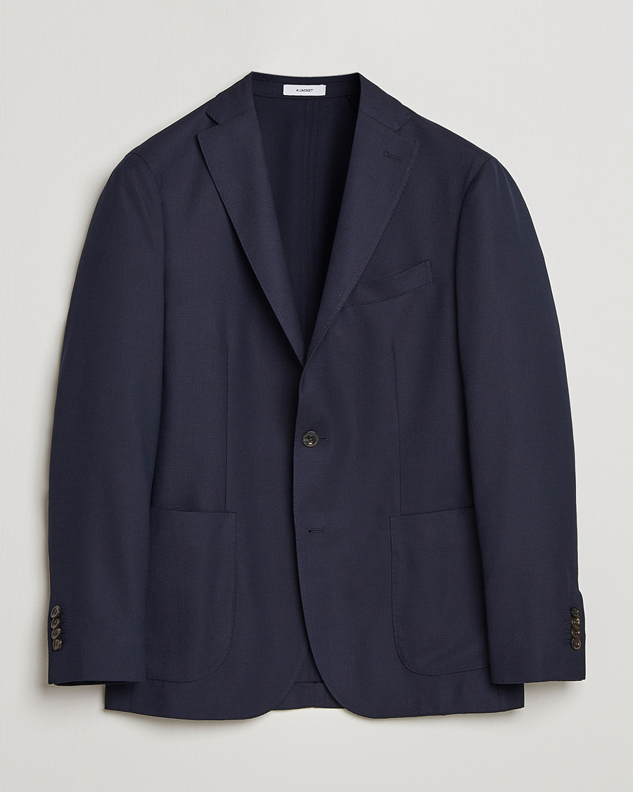 Herren | Sakkos | Boglioli | K Jacket Wool Hopsack Blazer Navy
