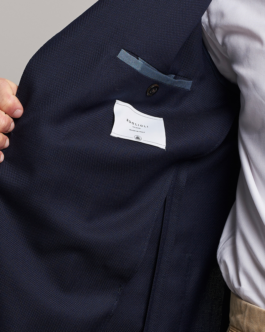 Herren | Sakkos | Boglioli | K Jacket Wool Hopsack Blazer Navy