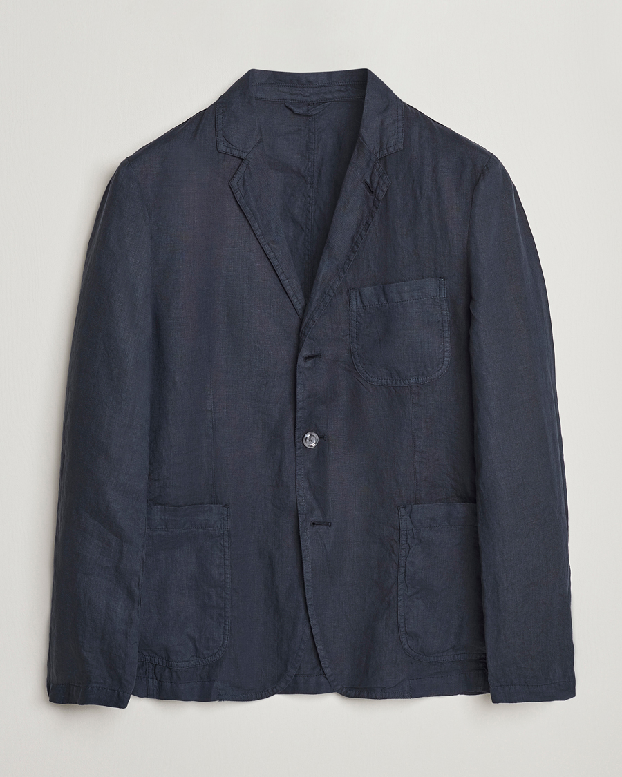 Herren | Sakkos | Aspesi | Samuraki Linen Blazer Navy
