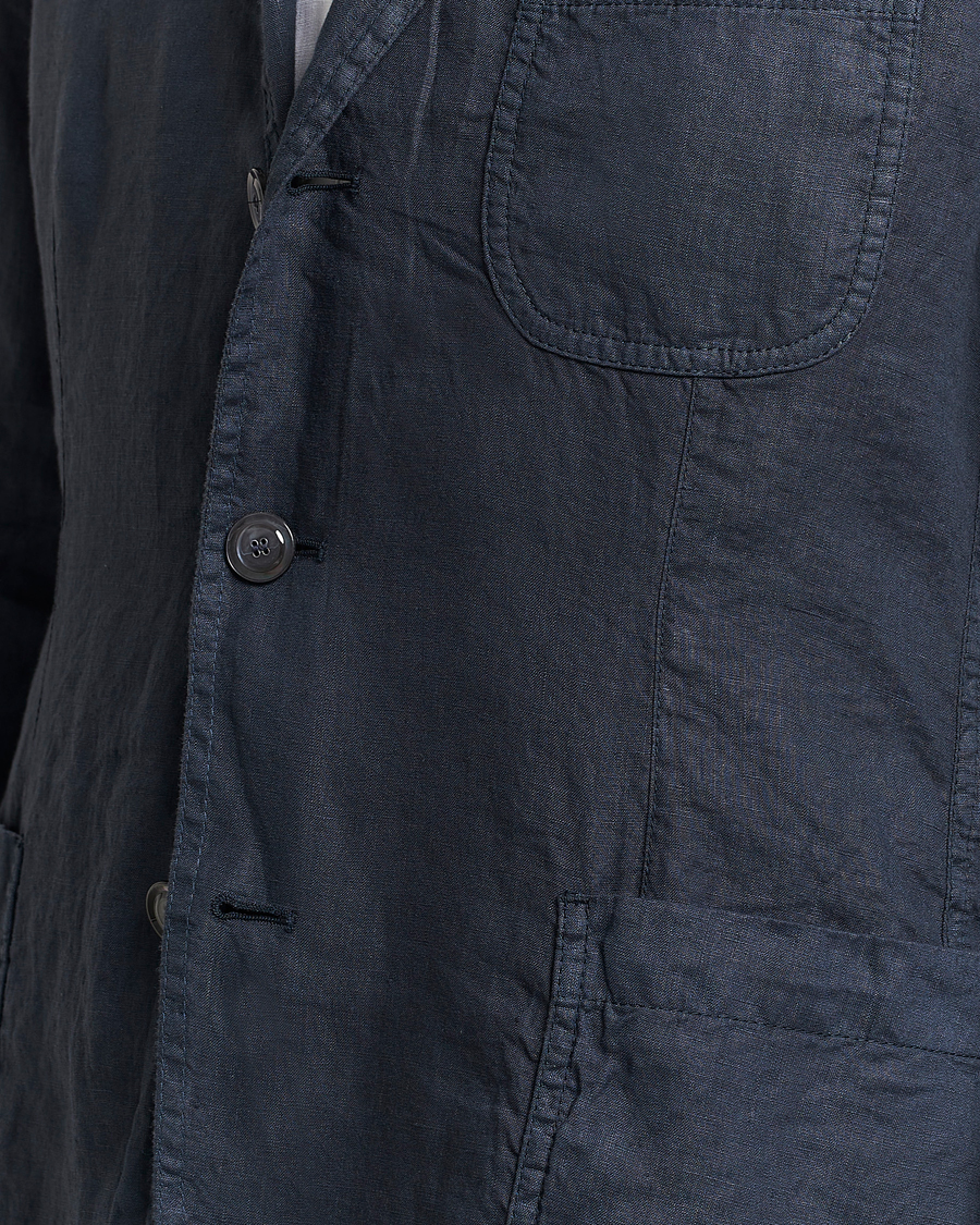 Herren | Sakkos | Aspesi | Samuraki Linen Blazer Navy