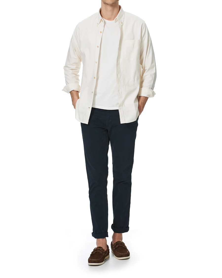 Herren | Hemden | NN07 | Levon Oxford/Cashmere Shirt Egg White