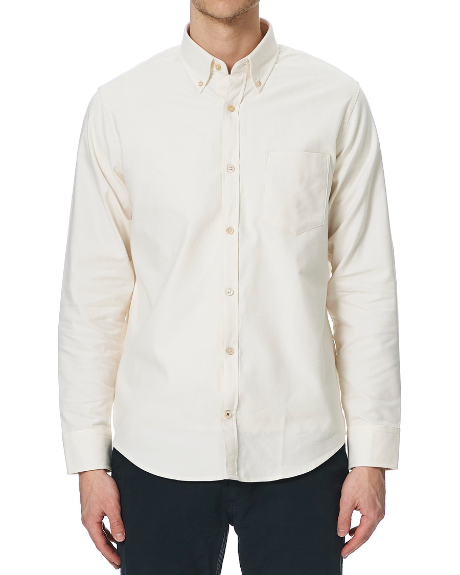 Herren | Hemden | NN07 | Levon Oxford/Cashmere Shirt Egg White