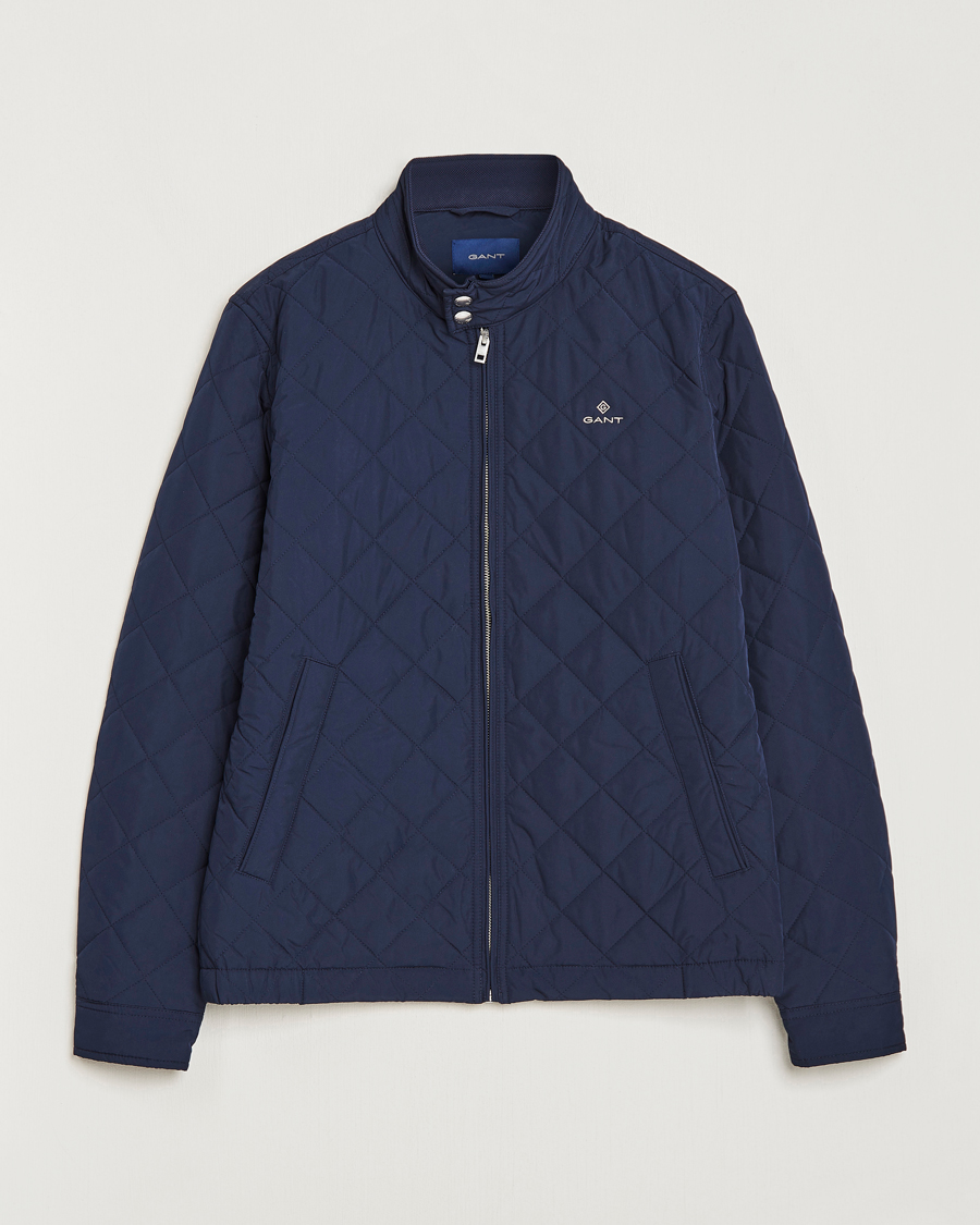 Herren | Jacken | GANT | The Quilted Windcheater Evening Blue