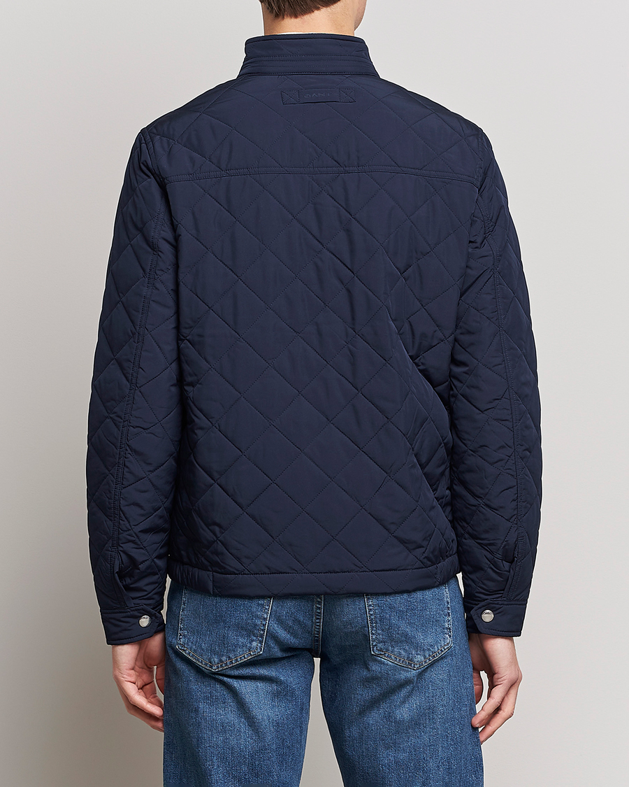 Herren | Jacken | GANT | The Quilted Windcheater Evening Blue