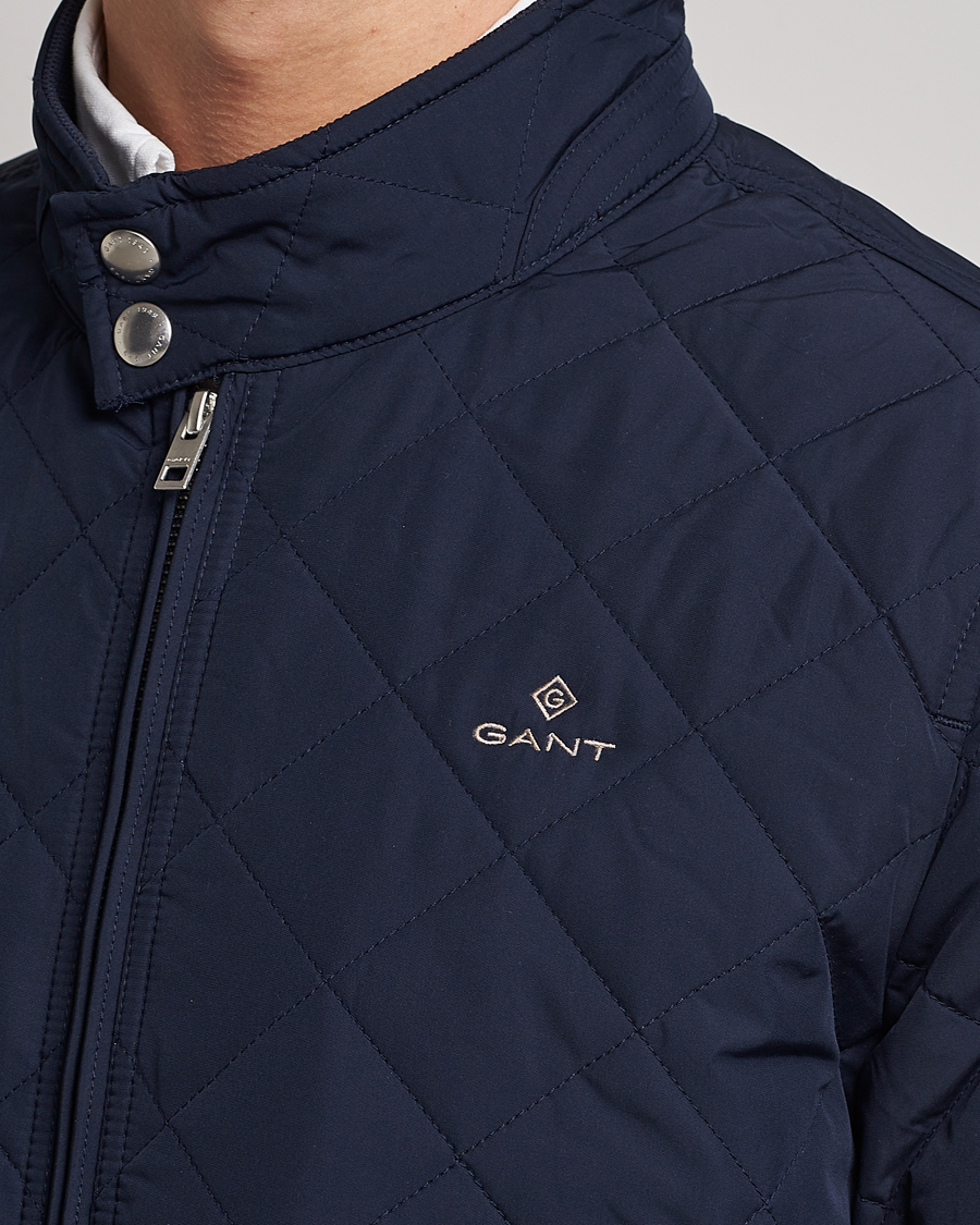 Herren | Jacken | GANT | The Quilted Windcheater Evening Blue
