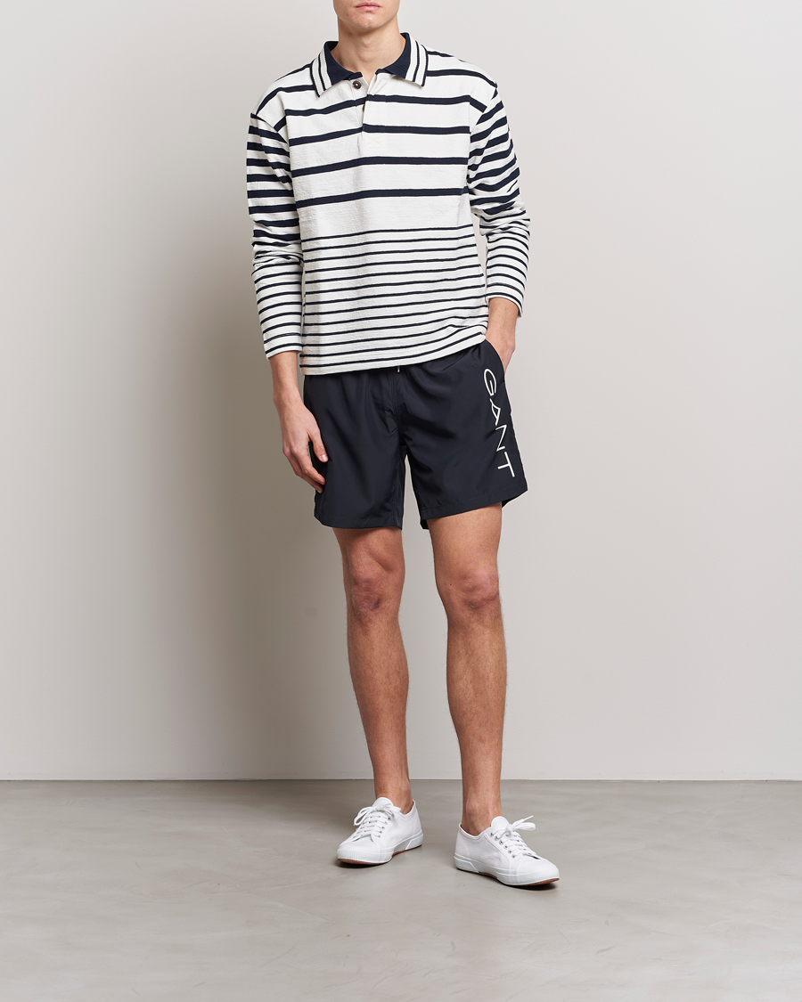 Herren | Badehosen | GANT | Lightweight Logo Swimshorts Black
